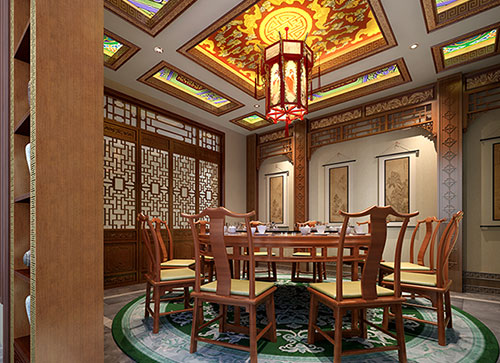 潼南中式古典风格家居装修设计效果图